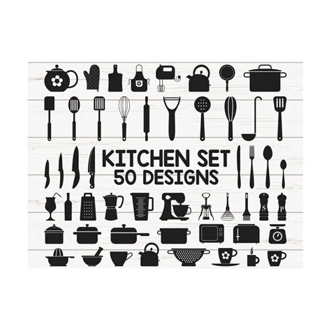 Kitchen Svg Cooking Svg Kitchen Clipart Cooking Utensils Inspire