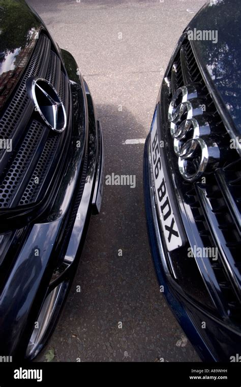 Audi And Mercedes Vehicles Cars Bumper To Bumper In Kensington Square One Of The Most Expensive