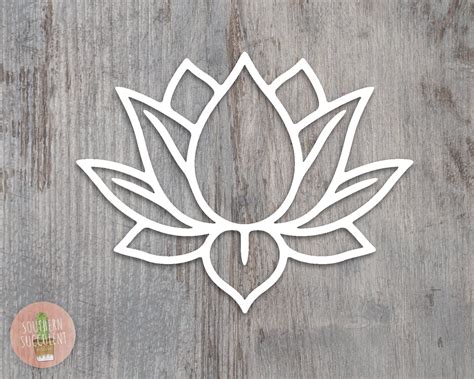 Lotus Flower Decal Lotus Sticker Lotus Flower Car Decal Etsy