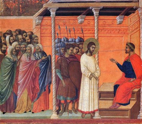 Christ before Pilate, 1308 - 1311 - Duccio - WikiArt.org