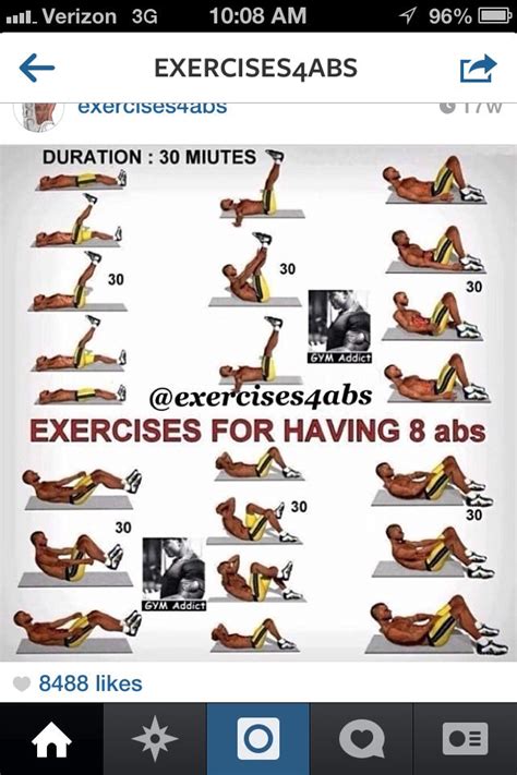 8 Pack Exercise Abs Workout