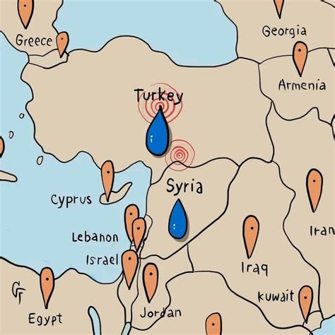 Turkey earthquake map | Cartoon Movement