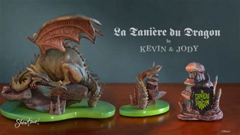 New Disneyland Paris Statues by Kevin & Jody Featuring Sleeping Beauty Castle, the Dragon's Lair ...