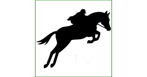 Sticker Saut De Cheval Avec Cavalier Animaux Chevaux Destock Stickers