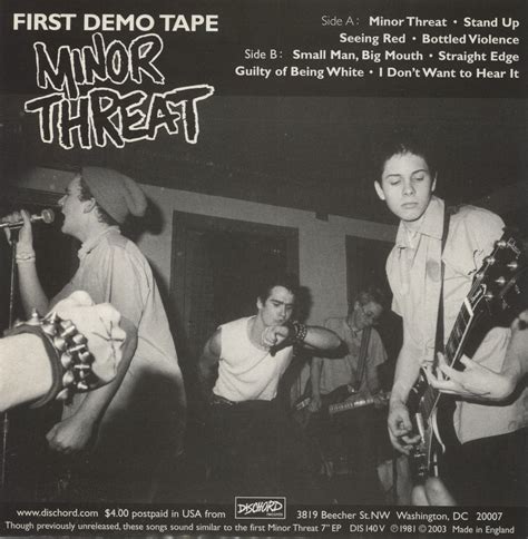 Minor Threat First Demo Tape Purple Vinyl Us 7 Vinyl —