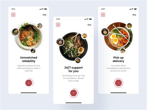 Restaurant Mobile App Onboarding By Hiddemaru On Dribbble