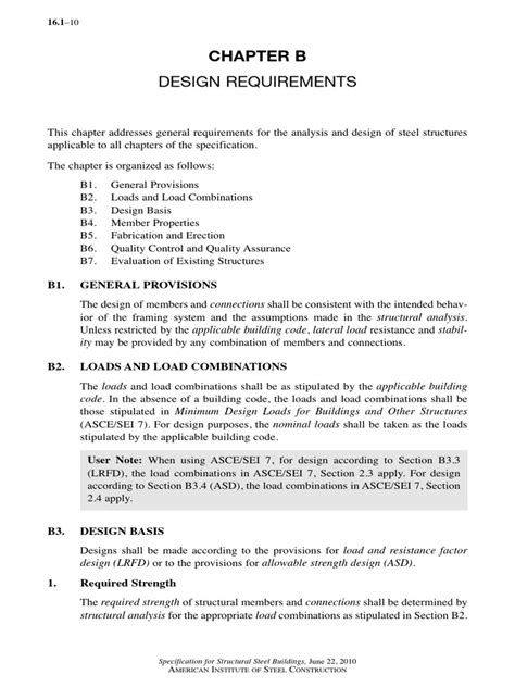 Ansi Aisc 360 10 Specification For Structural Steel Buildings 66 67