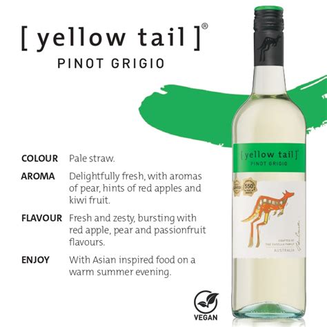 Yellow Tail Pinot Grigio Ml White Wine Lazada Singapore