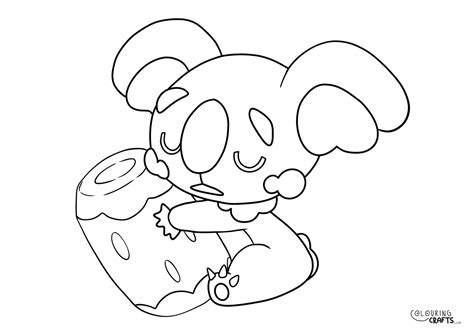 Komala Pokemon Colouring Page Colouring Crafts