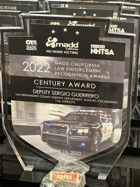 San Bernardino County Sheriff on Twitter: "Thank you @MADDOnline for