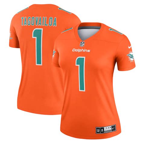 Womens Miami Dolphins Tua Tagovailoa Nike Aqua Legend Jersey