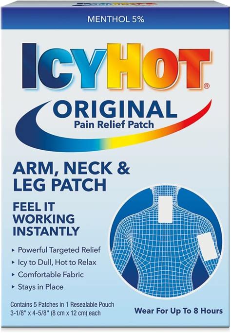 Amazon Icy Hot Original Small Pain Relief Patches 5 Count