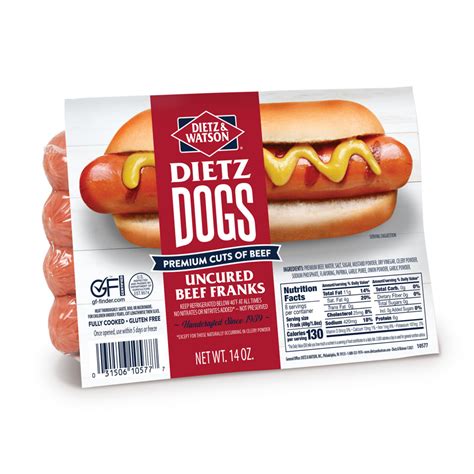 Naturally Flavored and Uncured Hot Dogs | Dietz & Watson