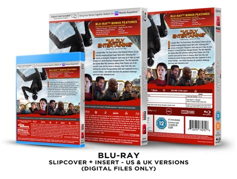 Marvel Studios Spider Man Far From Home Custom Blu Ray Slipcover