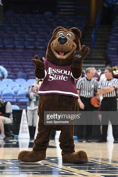 The Missouri State mascot during a Missouri Valley Conference... News ...