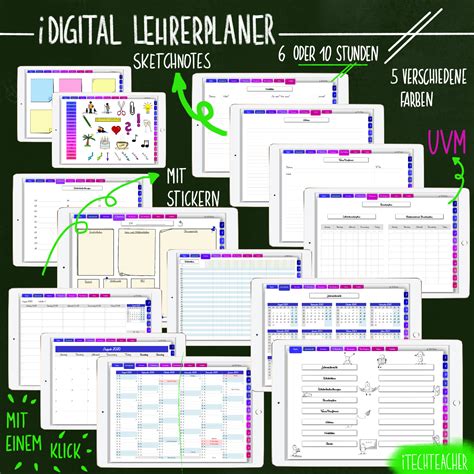 Idigital Lehrerplaner Lehrer Planer Lehrer Lehrerordner