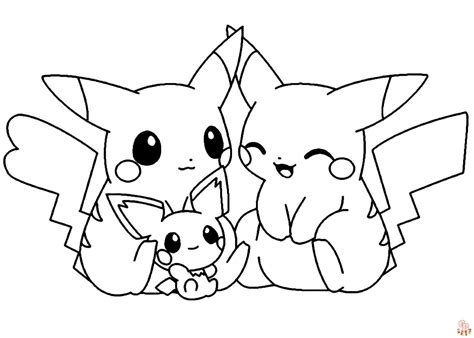 Cute Pokemon Coloring Pages Free Printable Sheets