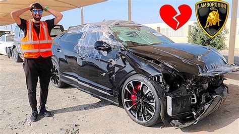 Crashed 300000 Lamborghini Urus In Dubai Youtube