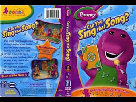 More Barney Songs Dvd Main Menu