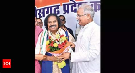 Chhattisgarh Veteran Tribal Leader Nandkumar Sai Joins Congress Says