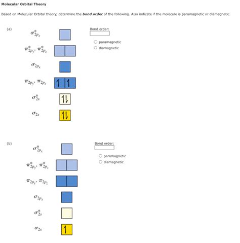 Solved Molecular Orbital Theory Based on Molecular Orbital | Chegg.com