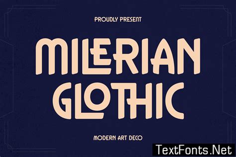 Milerian Glothic Modern Art Deco Font QKSFX5C