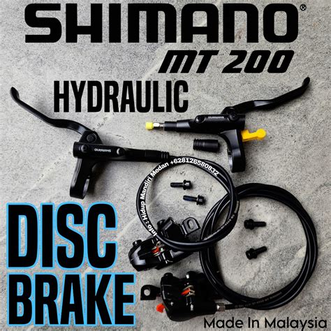 Jual Brake Set Hidrolik Rem Hydraulic Shimano MT200 Original Hidrolik