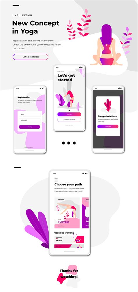 App Design - Yoga on Behance