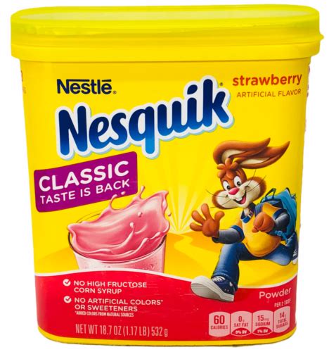 Nesquik Strawberry Milk Powder 187 Oz Nesquick 28000846794 Ebay