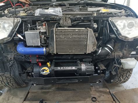 Установка лебедки Pro&Top 12500 — Mitsubishi Pajero Sport (2G), 2,5 л ...