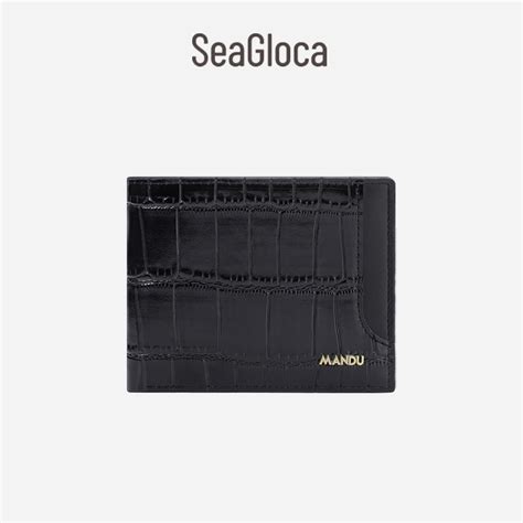 Seagloca New Fashion Advanced Simple Version Leather Men S Business Bi