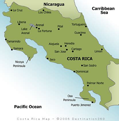 Maps: Map Costa Rica