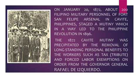 SOLUTION: Cavite mutiny 1872 - Studypool