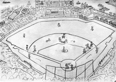 Baseball Field Sketch At Explore Collection Of