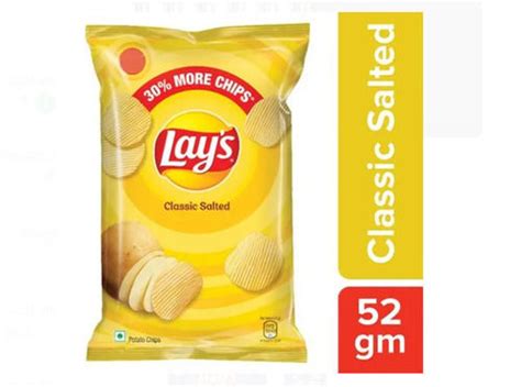 Pack Of 52 Gram Spicy And Salty Tasty Lays Potato Chips At Best Price