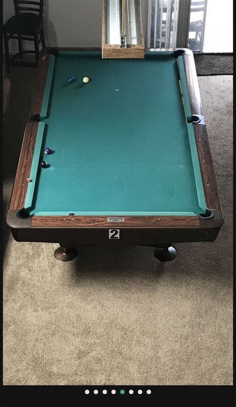 Brunswick Gold Crown 3 Pool Table Professionally Restored Packed