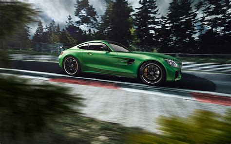 1080p Free Download Mercedes Amg Gt R 2018 Green Supercar Racing