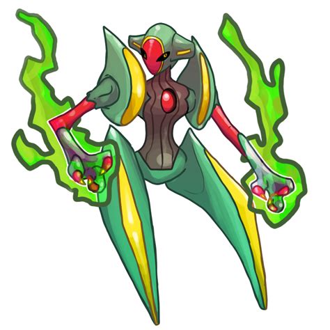 Deoxyss Rayquaza Form Fanart By El Dark Core On Deviantart Fan Art