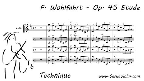 Wohlfahrt Etude No Op Music Score For Orchestra Play Along