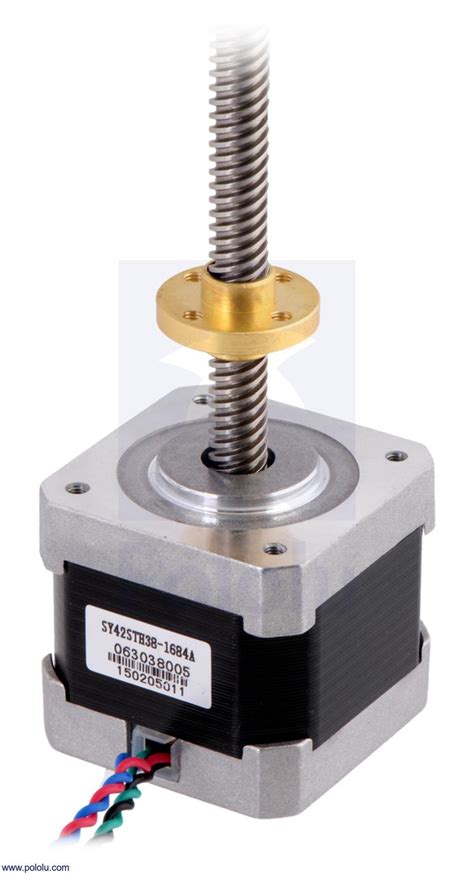 Stepper Motor With 38cm Lead Screw Bipolar 200 Stepsrev 42×38mm 2