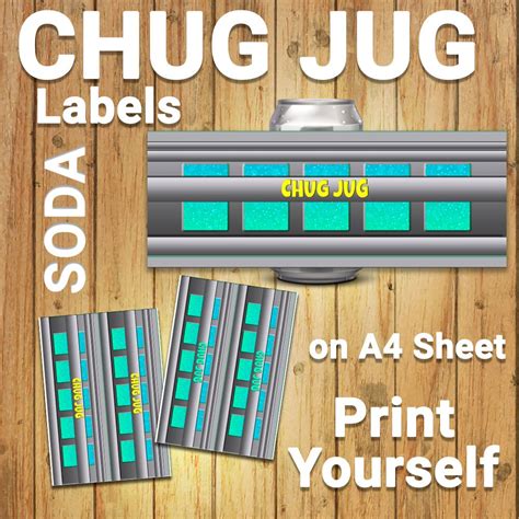 Fortnite Battle Royale Labels Chug Jug Labels Fortnite Water