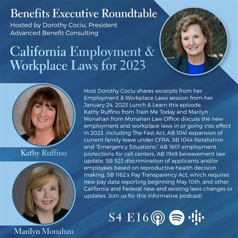 S E California Employment Workplace Laws For Advanced