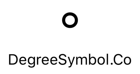 ° Degree Symbol Copy and Paste | HTML and Special Symbols