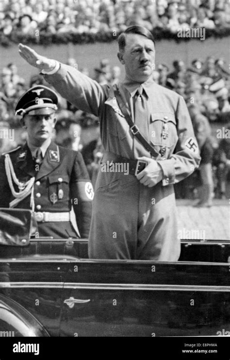 Rallye De Nuremberg Nuremberg Allemagne Adolf Hitler Se Tient