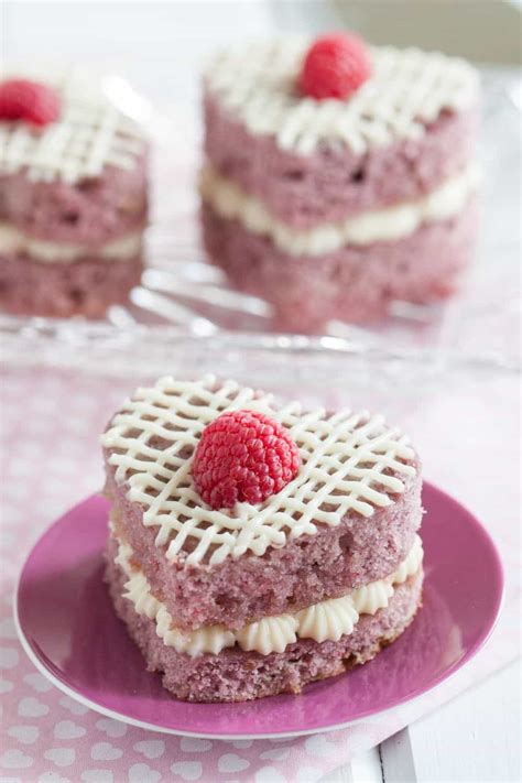 Fresh Raspberry Mini Cakes Goodie Godmother