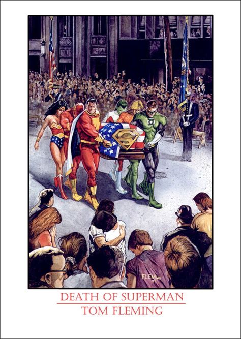 DEATH of SUPERMAN Signed Print - Etsy