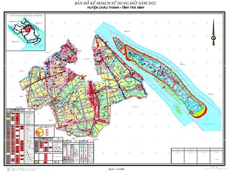 Bản đồ Quy Hoạch Huyện Châu Thành Trà Vinh Năm 2023