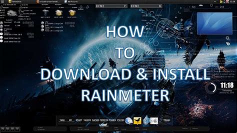 How To Download And Install Rainmeter On Windows 7810vista For 3264 Bits Versions Youtube