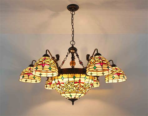 Tiffany Chandelier Stained Glass Lamp Ceiling Pendant Light Fixture Luxury Lamp | eBay