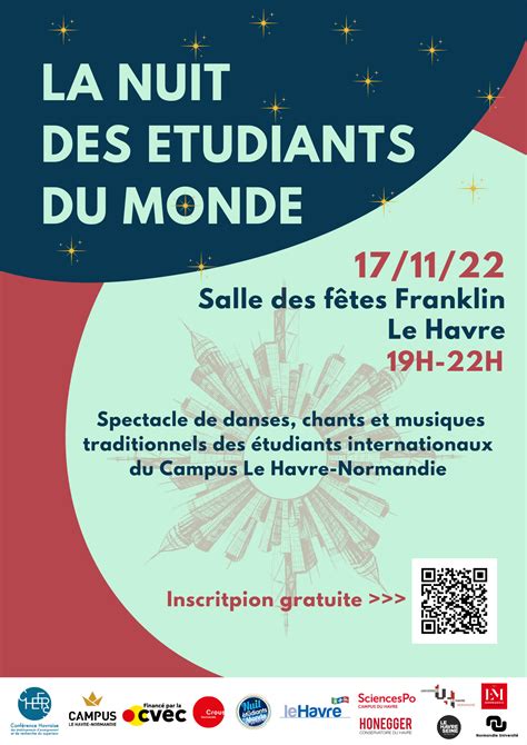 La Nuit Des Etudiants Du Monde Edition 2022 UniversitÉ Le Havre Normandie Ulhn